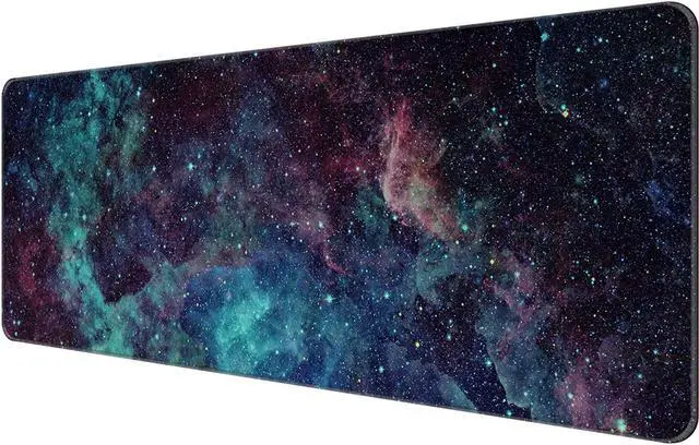 Main image of Thin Extended Gaming Mouse Pad 31.5 * 11.8 * 0.08 inch with Stitched Edges Large  Long XXL Keyboard and Mouse pad Desk Mat for Gaming Office & Home - Galaxy Space