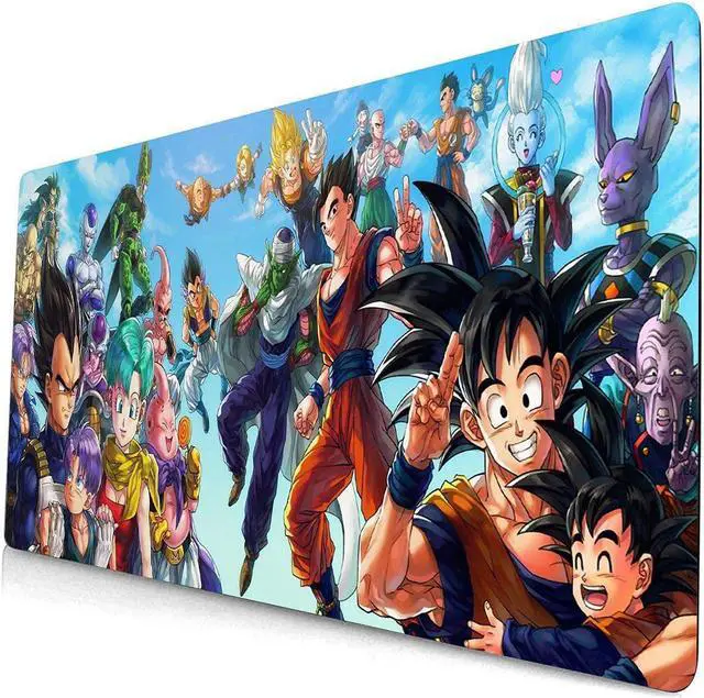 Main image of kiyokidy Anime Dragon Ball Mouse Pad,Extended Gaming Mouse Pad with Stitched Edges, Large Mouse pad with Non-Slip Rubber Base for Work & Gaming, Office & Home, 35.4x15.7inch