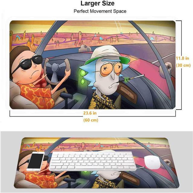 Alt view image 3 of 7 - Professional Gaming Mouse Pad XL,Anime Mousepad with Anti-Skid Rubber Base & Stitched Anti-Fray Edges,Waterproof Mouse Mat,Desk Pad,Great for Laptop Computer & PC 11.8x23.6x0.12 inch