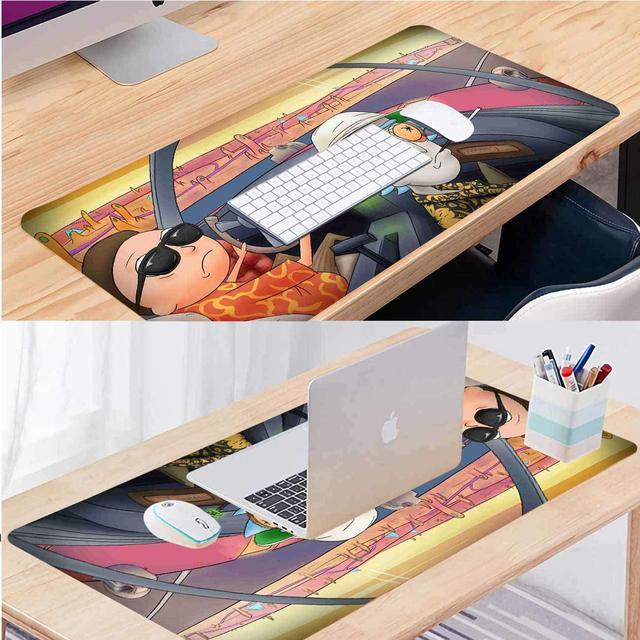 Alt view image 4 of 7 - Professional Gaming Mouse Pad XL,Anime Mousepad with Anti-Skid Rubber Base & Stitched Anti-Fray Edges,Waterproof Mouse Mat,Desk Pad,Great for Laptop Computer & PC 11.8x23.6x0.12 inch