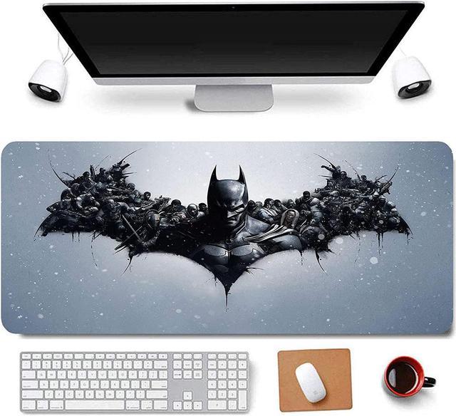 31.5x11.8 Inch Dark Knight BAT Long Extended Large Gaming Mouse Pad with  Stitched Edges Computer Keyboard Mouse Mat Desk Pad 