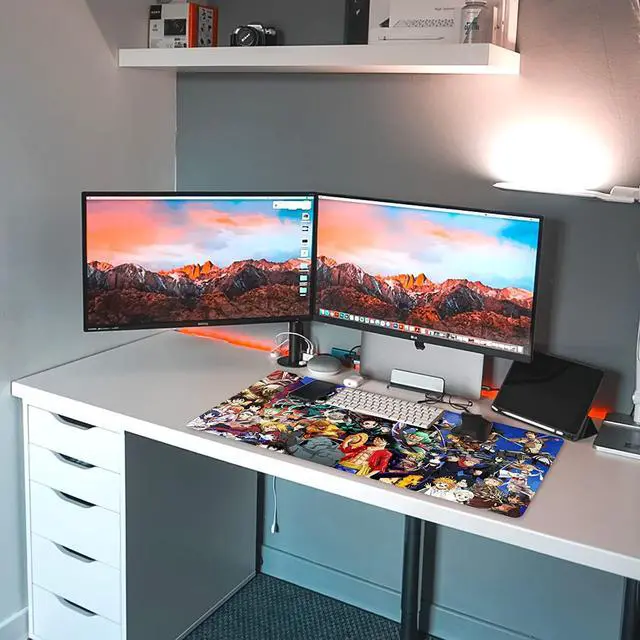 Alt view image 6 of 6 - Anime Character Mouse Pad for Computer - Anime Gaming Large Mouse Pad Non Slip Rubber Mat for Computers, Desktop PC Laptop Office Big Mouse Pad 31.5x11.8x0.12inch