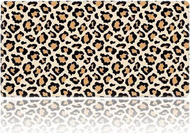 Alt view image 2 of 7 - Large Gaming Mouse Pad XXL[30% Large] Mouse Pad Extended Mouse Pad for Laptop Computer Big Keyboard MousePads Full Desk Large Big Mouse Pad with Stitched Edges(31.5“x15.8“x0.12“) (Leopard)