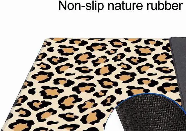 Alt view image 4 of 7 - Large Gaming Mouse Pad XXL[30% Large] Mouse Pad Extended Mouse Pad for Laptop Computer Big Keyboard MousePads Full Desk Large Big Mouse Pad with Stitched Edges(31.5“x15.8“x0.12“) (Leopard)