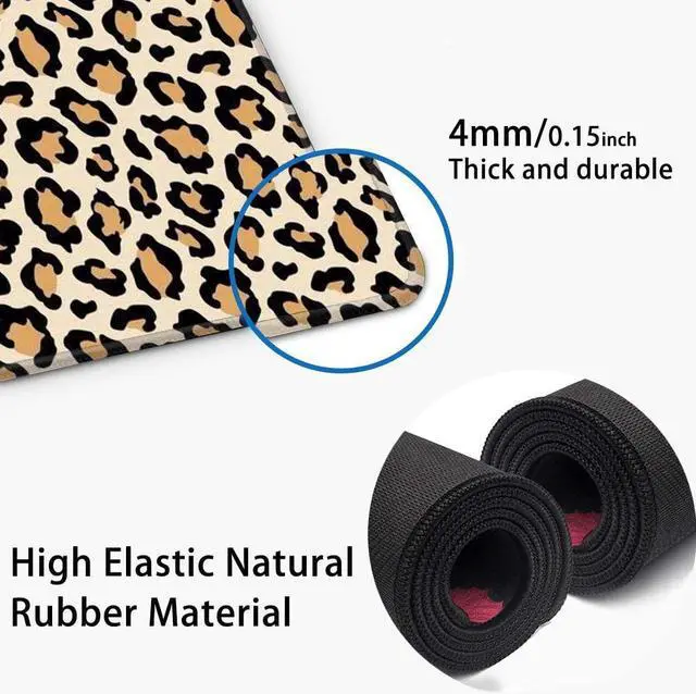 Alt view image 5 of 7 - Large Gaming Mouse Pad XXL[30% Large] Mouse Pad Extended Mouse Pad for Laptop Computer Big Keyboard MousePads Full Desk Large Big Mouse Pad with Stitched Edges(31.5“x15.8“x0.12“) (Leopard)