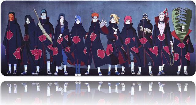 Anime Mouse Pad Akatsuki Black Large Gaming Mouse Mat 31.5x11.8 for  Laptop PC Office Desk Accessories 