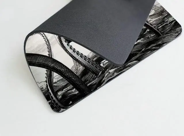 Alt view image 4 of 5 - Kraken Mouse Pad Sail Boat Waves and Octopus Non-Slip Rubber Mouse pad Gaming Mouse Pad by Smooffly