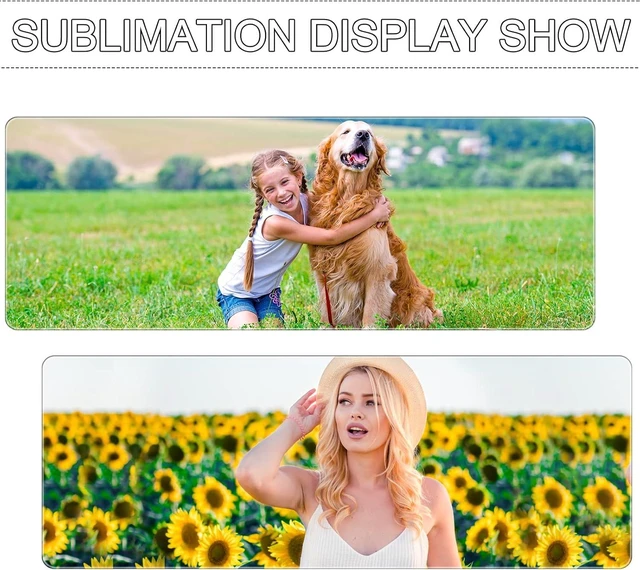 Alt view image 7 of 7 - SATINIOR 3 Pcs Sublimation Mouse Pad 32" x 12" Board Game Mat with 2 Roll