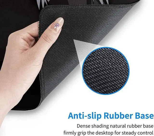 Alt view image 3 of 3 - XXL Extended Gaming Mouse Pad/Mat- Large Cute Kawaii Anime Cartoon Design Mousepad for Girls and Women, Stitched Edges | 27.6"x11.8"x0.08" Dimensions (Cinnamon2)