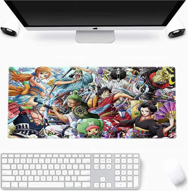 Main image of SULANFEI Anime Mouse Mat, Classic Japanese Anime One Piece Members Mouse Pad Large Gaming Mouse Pad Mouse Pad for Office Supplies Non-Slip Rubber Computer Game Mouse Mat 24 in X 14 in