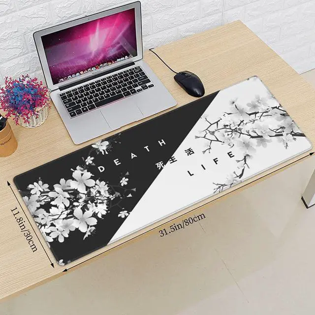 Alt view image 2 of 7 - Life Or Death Gaming Mouse Pad Non Slip XL Large Mousepad Stitched Edge Rubber Base Desk Mat for Laptop PC Computer