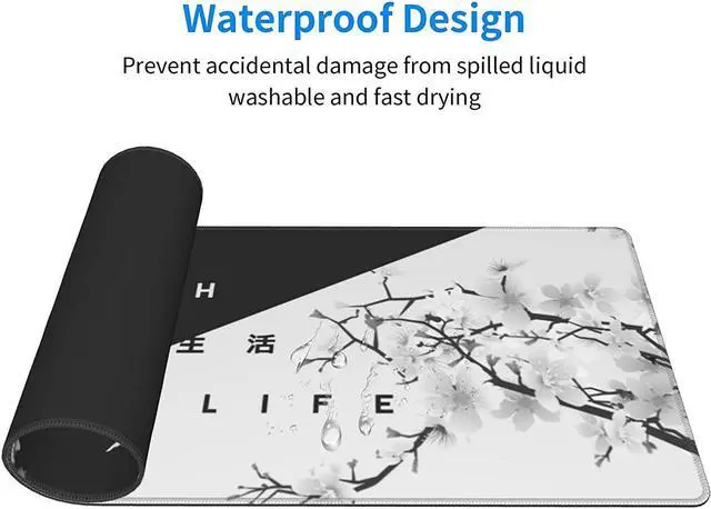 Alt view image 5 of 7 - Life Or Death Gaming Mouse Pad Non Slip XL Large Mousepad Stitched Edge Rubber Base Desk Mat for Laptop PC Computer