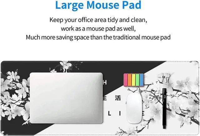 Alt view image 6 of 7 - Life Or Death Gaming Mouse Pad Non Slip XL Large Mousepad Stitched Edge Rubber Base Desk Mat for Laptop PC Computer