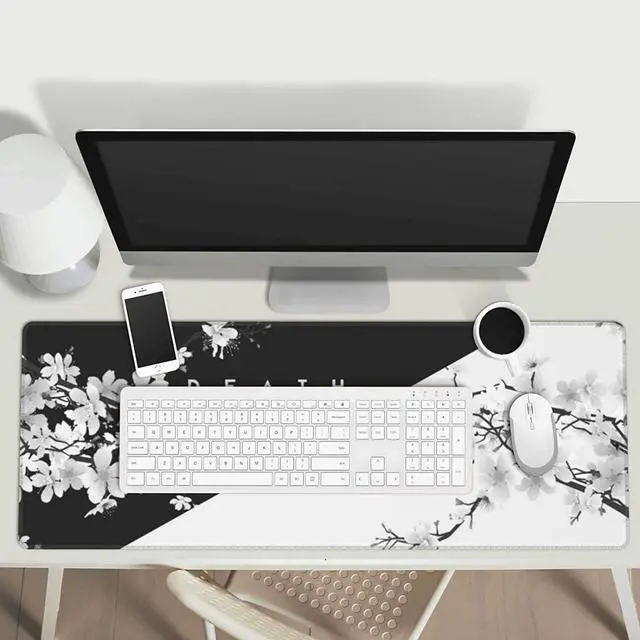 Alt view image 7 of 7 - Life Or Death Gaming Mouse Pad Non Slip XL Large Mousepad Stitched Edge Rubber Base Desk Mat for Laptop PC Computer