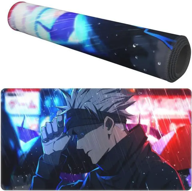 Alt view image 2 of 6 - Large Anime Gaming Mouse Pad Anime Desk Pad Non-Slip Extended Mouse Mat for Computer Laptop 15.8x29.5 Inch
