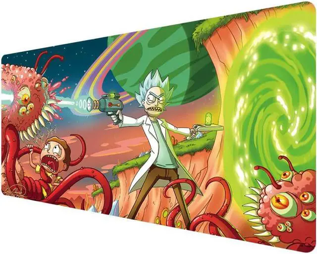 Main image of Extended Mouse Pad Large Gaming Mouse Pad- 35.4x15.7inch Computer Keyboard Mouse Mat Non-Slip Mousepad Rubber Base and Stitched Edges for Game Players, Office, Study (Ruike/05)