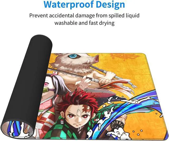 Alt view image 4 of 7 - Anime Mouse Pad Large Gaming Long Desk Keyboard Mat Non-Slip Mousepad for Computer Laptop 15.8x29.5 inch