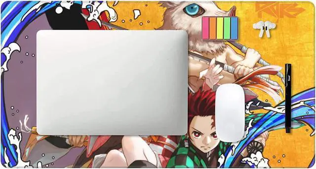 Alt view image 7 of 7 - Anime Mouse Pad Large Gaming Long Desk Keyboard Mat Non-Slip Mousepad for Computer Laptop 15.8x29.5 inch