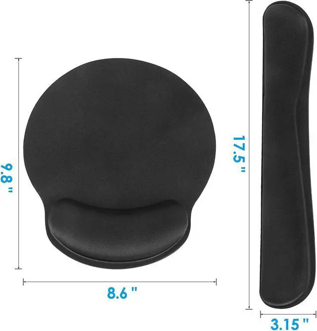 Alt view image 5 of 6 - Good Product Outlet Keyboard Wrist Rest, Comfortable Mouse Pad with Wrist Support, Memory Foam Wrist Pad for Keyboard, Ergonomic Mouse Pad Sets for Easy Typing & Pain Relief for Computer, Office & Ho