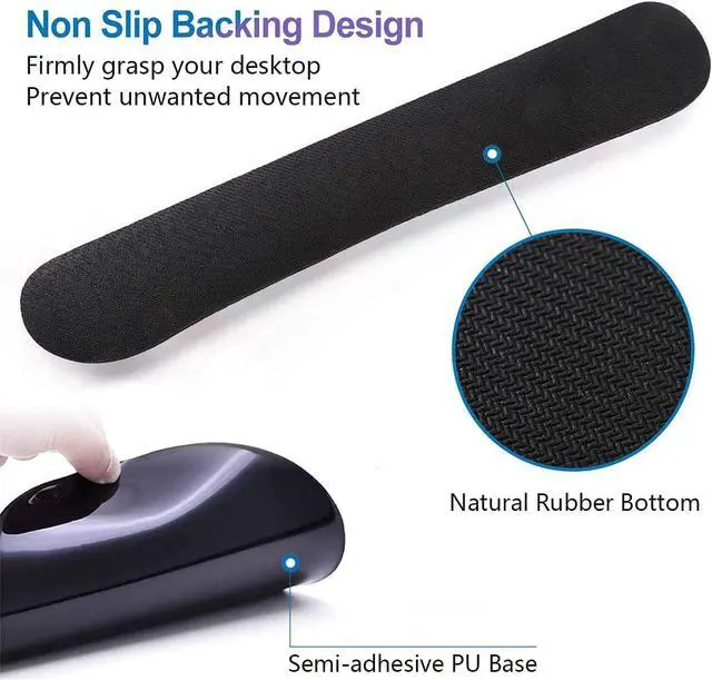 Alt view image 5 of 7 - Keyboard Wrist Rest and Mouse Pad Wrist Rest Support Set with Coasters, Non-Slip PU Base for Gaming and Office, Comfortable & Lightweight for Easy Typing & Pain Relief, American Flag Patriotic Eagle