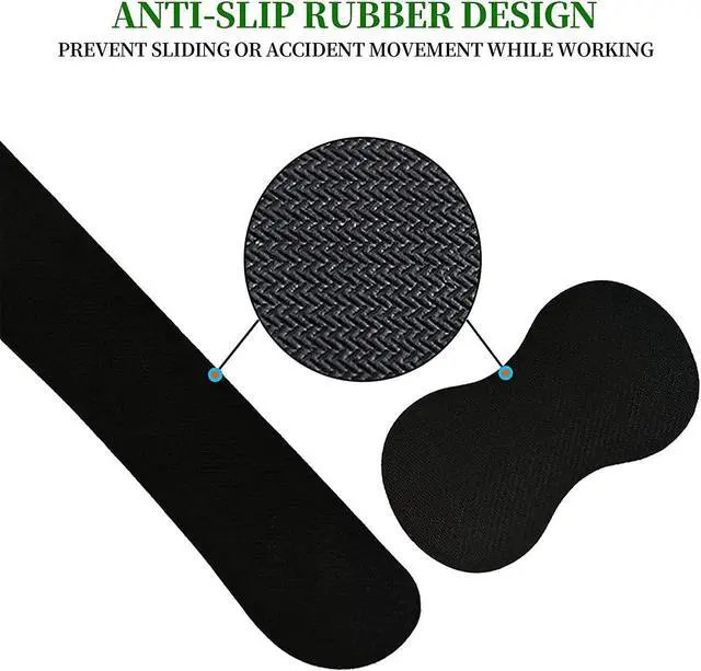 Alt view image 4 of 7 - Keyboard Wrist Rest and Mouse Pad Wrist Rest Set with Coasters [4Pcs], Memory Foam, Easy Typing Pain Relief, Non-Slip Rubber Base for Computer, Laptop, Home & Office, Bible Verse Philippians 4-13