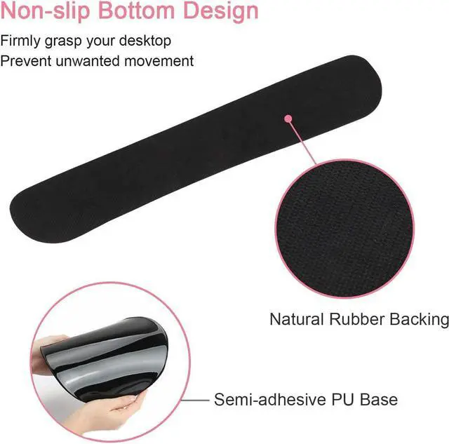 Alt view image 5 of 7 - Keyboard Wrist Rest and Mouse Pad with Wrist Support, Ergonomic Gel Mouse Pad Coaster, Comfortable Lightweight for Easy Typing Pain Relief, Memory Foam Keyboard Mousepad Set,Colorful Elephant