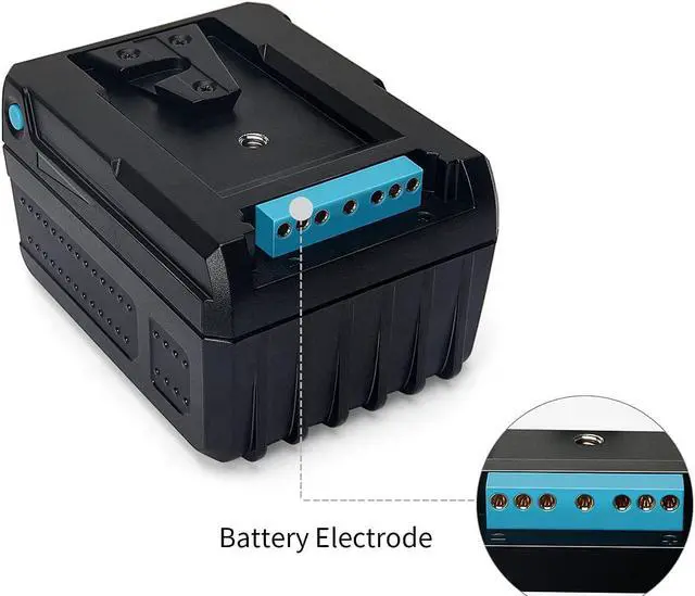 Alt view image 4 of 7 - ANDYCINE Mini V-Mount Battery V-Lock 95Wh 10A Draw Batteries with Dual D-Tap & USB-A Output to Power Camcorder Camera,Compatible with BMPCC 4K,6K, Led Studio Lights(Battery Charger NOT Includ)