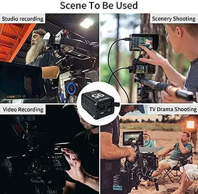 Alt view image 7 of 7 - ANDYCINE Mini V-Mount Battery V-Lock 95Wh 10A Draw Batteries with Dual D-Tap & USB-A Output to Power Camcorder Camera,Compatible with BMPCC 4K,6K, Led Studio Lights(Battery Charger NOT Includ)