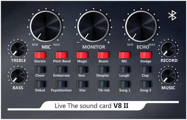 tro Pudsigt pensionist USB Live Sound Card V8II,Live Stream Audio Mixer Suitable for Mac OS,  Windows, Linux iMac, MacBook,Tablets,Microphone,Plug and Play Sound Cards -  Newegg.com