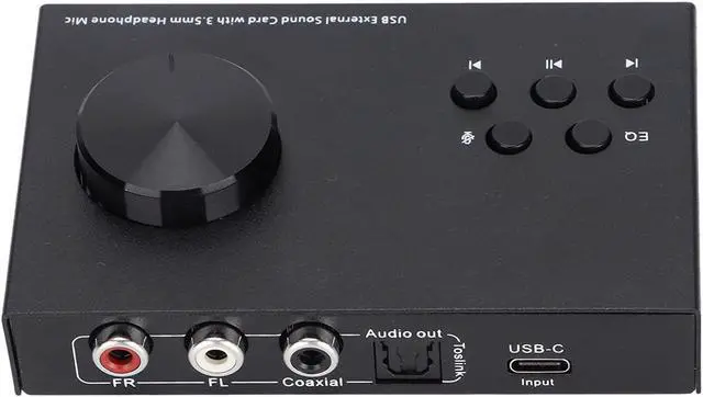 Main image of External Sound Card,USB Audio Adapter,USB Extenrnal Sound Card,Stereo 3.5mm Interface Multi Mode Design Multiple EQ Sound Conversion Audio Adapter