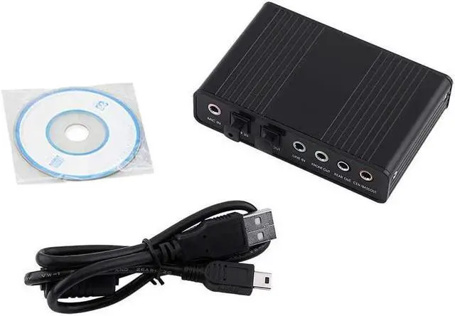 Alt view image 3 of 7 - USB 5.1 Audio Sound Card Optical Digital 6 Channel for PC/Laptop