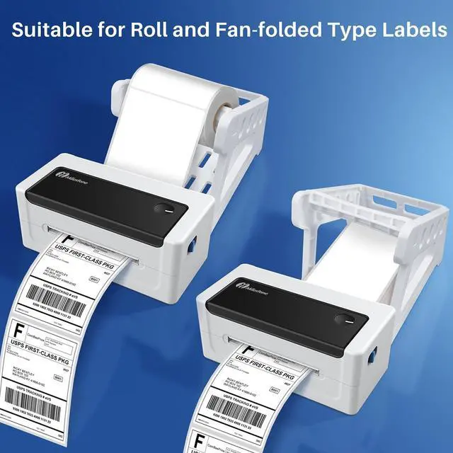Alt view image 4 of 7 - Milestone Shipping Label Printer ,4x6 Desktop Thermal Label Printer for Shipping Packages Small Business, Compatible with USPS,FedEx,Etsy, Shopify,Ebay,, Compatible Windows and Mac (White)