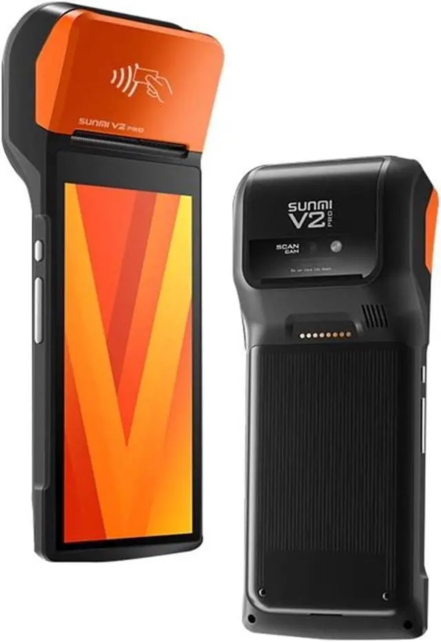 Alt view image 2 of 5 - 4G V2 Pro Mobile Handheld POS System with Thermal Printer Wireless WiFi PDA Distribution Label Receipt Printer(Charge Base)