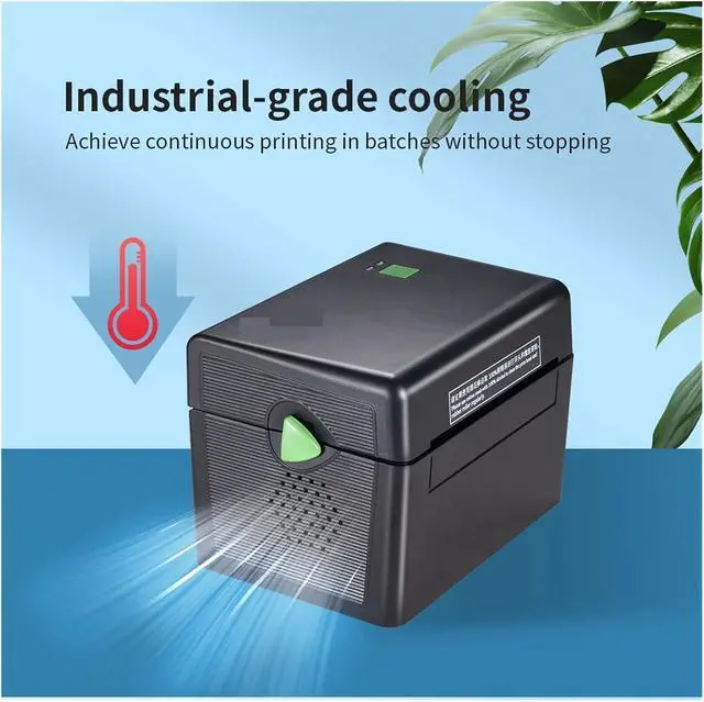 Alt view image 3 of 6 - 4 Inch Label Printer Portable Functional Thermal Printer Support USB Interface 152mm/s Barcode Printer Black White(DT108B Black)