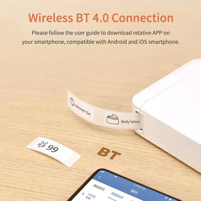 Alt view image 4 of 7 - Label Maker Machine Mini Pocket Thermal Printer All in BT Connect DIY Date Journal Study Sticker