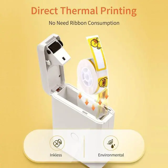 Alt view image 7 of 7 - Label Maker Machine Mini Pocket Thermal Printer All in BT Connect DIY Date Journal Study Sticker
