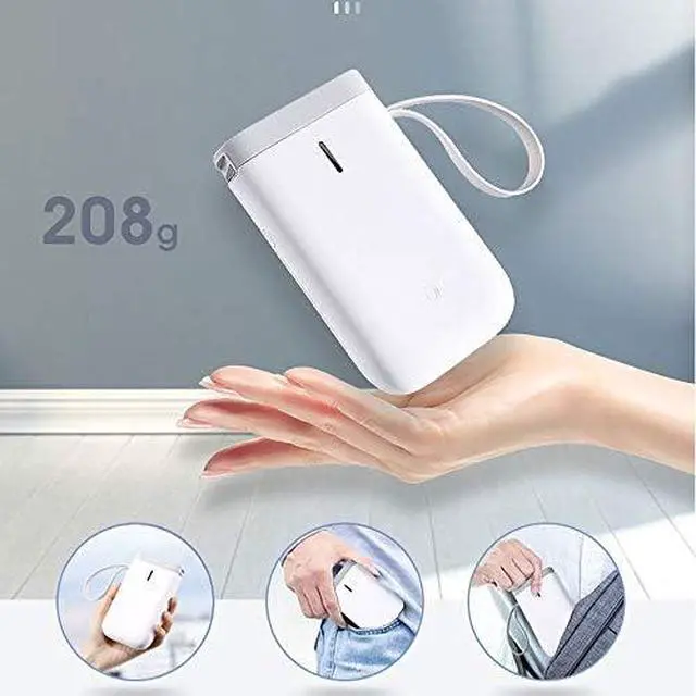 Alt view image 5 of 5 - Label Printer Portable Pocket Label Printer Portable BT Thermal Label Printer Fast Printing Home Use Office Printer(E)