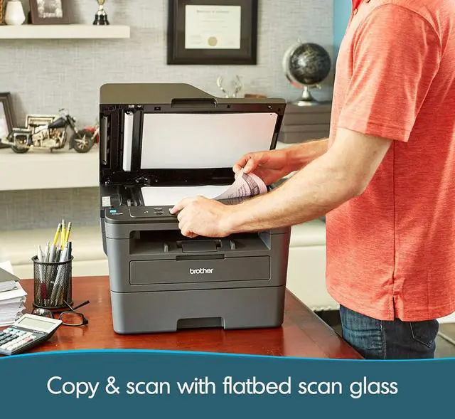 Alt view image 4 of 7 - Brother DCP-L2550DW Monochrome Multifunction Laser Printer with Wireless Networking and Duplex Printing (BRTDCPL2550DW)