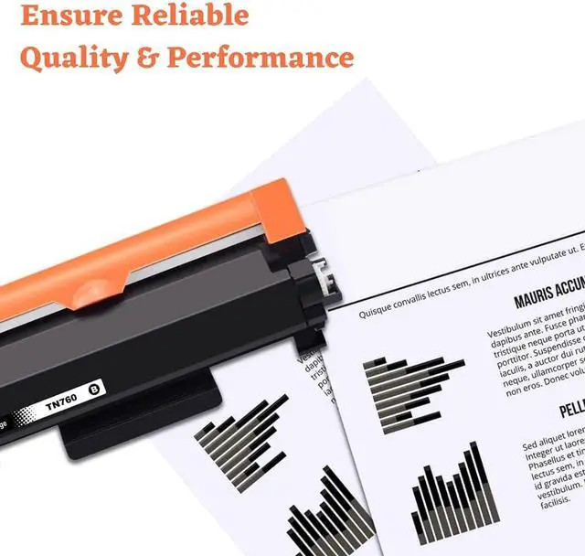 Alt view image 4 of 7 - TONERNEEDS Compatible Brother TN760 Cartridge  Toner Replacement for TN760 TN-760 TN730 to Use with HL-L2350DW HL-L2395DW HL-L2390DW HL-L2370DW MFC-L2750DW MFC-L2710DW DCP-L2550DW (Black,2 Pack)