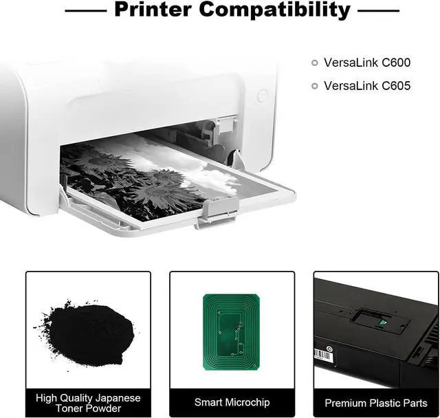 Alt view image 2 of 7 - Ennovor Compatible Toner Cartridge Replacement for Xerox VersaLink C600/C605 106R03903 Black Toner 12,200 Pages-1 Pack