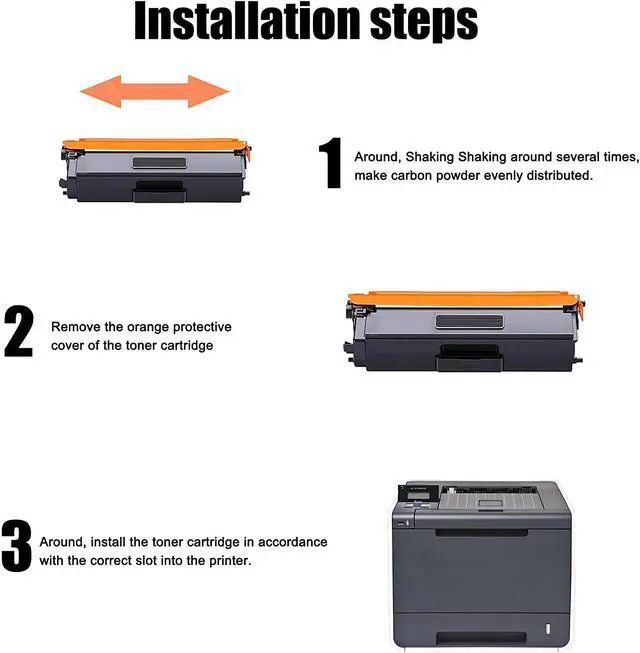Alt view image 4 of 7 - 4 Pack 1BK+1C+1M+1Y TN310 TN-310 Compatible Toner Cartridge Replacement for Brother MFC-9640CDN 9650CDW 9970CDW Printer Ink Cartridge.
