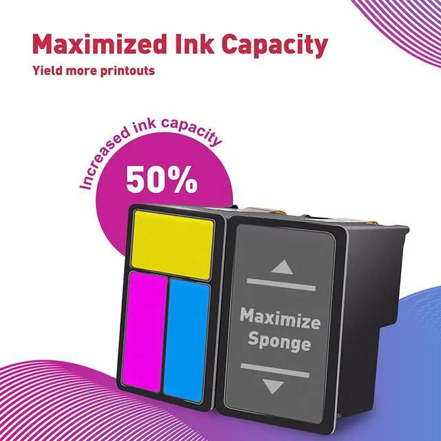 Alt view image 3 of 7 - HOTCOLOR Ink Cartridge 243 and 244 Replacement for Canon Ink 243 244 PG 243 CL 244 for Canon Pixma TS3420 Ink MG2522 TS3120 TS3122 MX492 MG2525 TR4520 (1Black/1Tri-Color, 2PK)