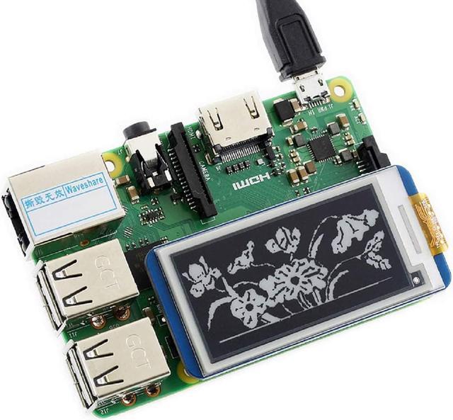 Alt view image 5 of 7 - 2.13inch E-Ink Display HAT V3 Version, Black,White Two-Color 250x122 Pixel E-Paper Screen LCD for Raspberry Pi 4B/3B+/3B/2B/Zero/Zero W/Zero WH and Jetson Nano SPI Interface Support Partial Refresh