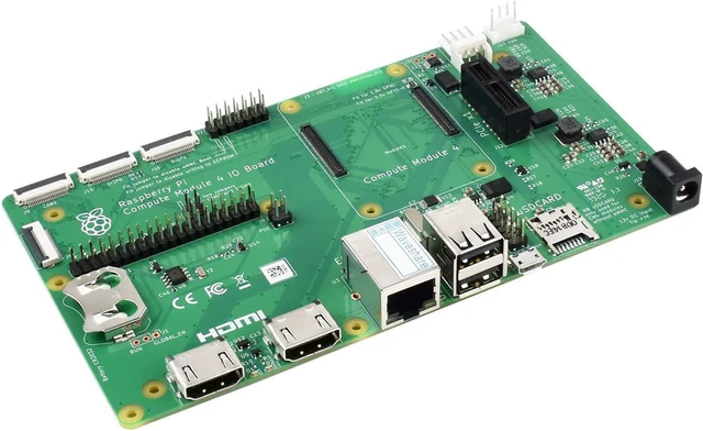 Alt view image 5 of 7 - Waveshare Compute Module 4 IO Board Pack with RPi Zero V1.3 Camera Cable 15 CM (No WiFi) Compatible with Raspberry Pi Compute Module 4