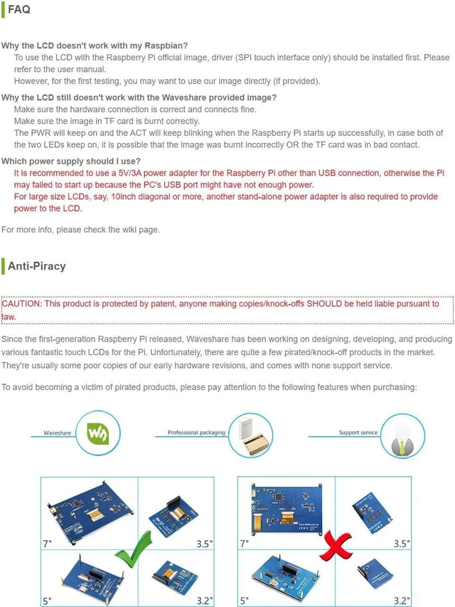 Alt view image 5 of 7 - waveshare 3.5inch Touch Screen, Compatible with Raspberry Pi 5/4B/3B/Zero/Zero W/Zero 2W/Pico/Pico W/Pico WH, TFT LCD, 480x320