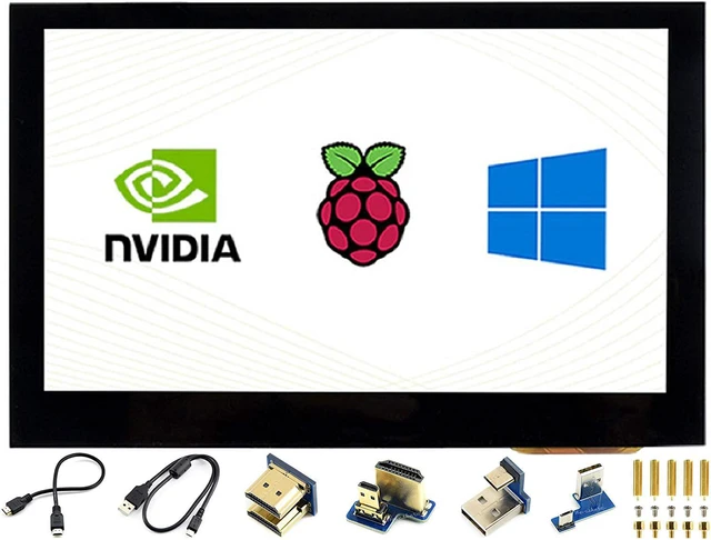 Main image of 4.3inch HDMI LCD (B) 4.3" 800x480 Touch Screen LCD Capacitive Display IPS Monitor for Raspberry Pi 4B/3B+/3B/2B/A+/Zero/Zero W/WH,Jetson Nano,PC Windows 10/8.1/8/7,BB Black, Banana Pi