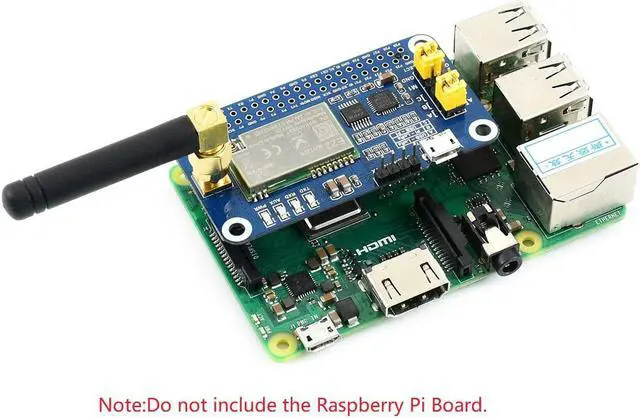 Alt view image 5 of 7 - SX1262 LoRa HAT for Raspberry Pi Series Boards 915MHz Frequency Band,Support Data Transmission up to 5km,Wake on Radio,Wireless Config, Carrier Sensing, Communication Key