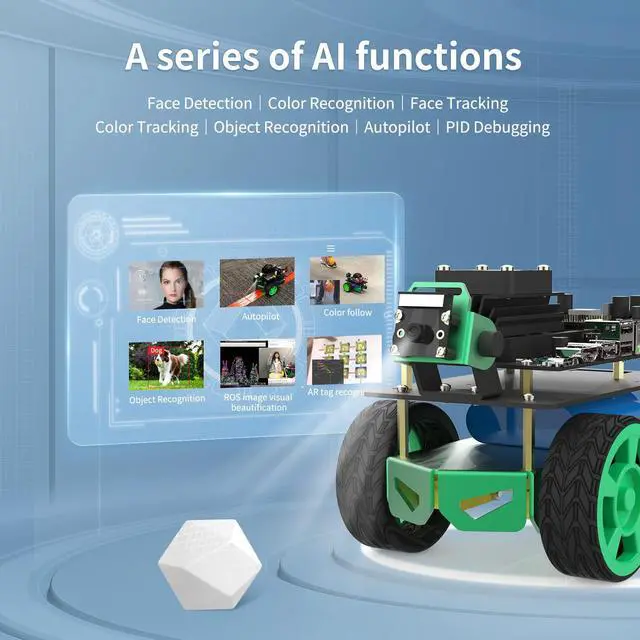 Alt view image 3 of 7 - Yahboom Jetbot Mini AI Robot Car with Jetson Nano B01 Kit
