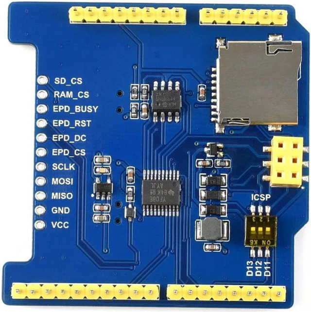 Alt view image 2 of 7 - Waveshare Universal Driver Board Shield for Connecting/NUCLEO and E-Paper Raw Panels Supports Various SPI Interface E-Paper from Waveshare