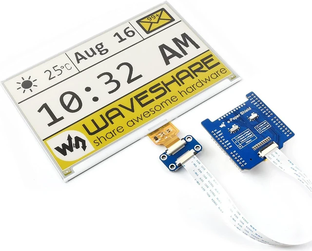 Alt view image 5 of 7 - Waveshare Universal Driver Board Shield for Connecting/NUCLEO and E-Paper Raw Panels Supports Various SPI Interface E-Paper from Waveshare